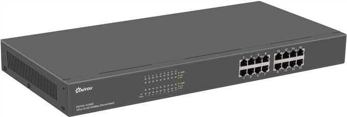 16 Port Rack-Mounted 10/100/1000 Mbps  Ethernet Switch Hub