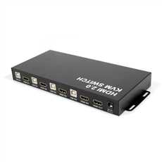 HDMI 2.0 KVM Switch 4 in 1 out With 4 Port USB+Keyboard Shortcut