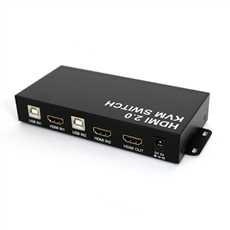 HDMI 2.0 KVM Switch 2 in 1 out With 4 Port USB+Keyboard Shortcut