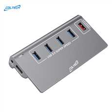 5 Ports USB3.0 HUB  with 80cm Cable (4 Ports USB3.0 HUB + 1 Port quick charge 2.1 A)