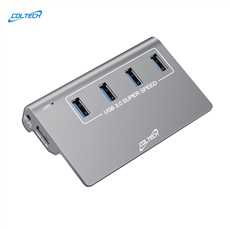 Aluminum 4 Ports USB3.0 HUB with 80cm Cable