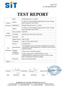REACH Certification