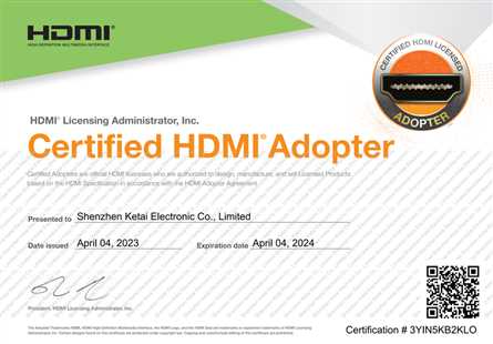 Certifided HDMI Adopter