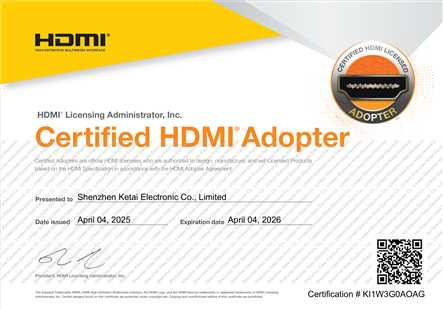 Certified HDMI Adopter